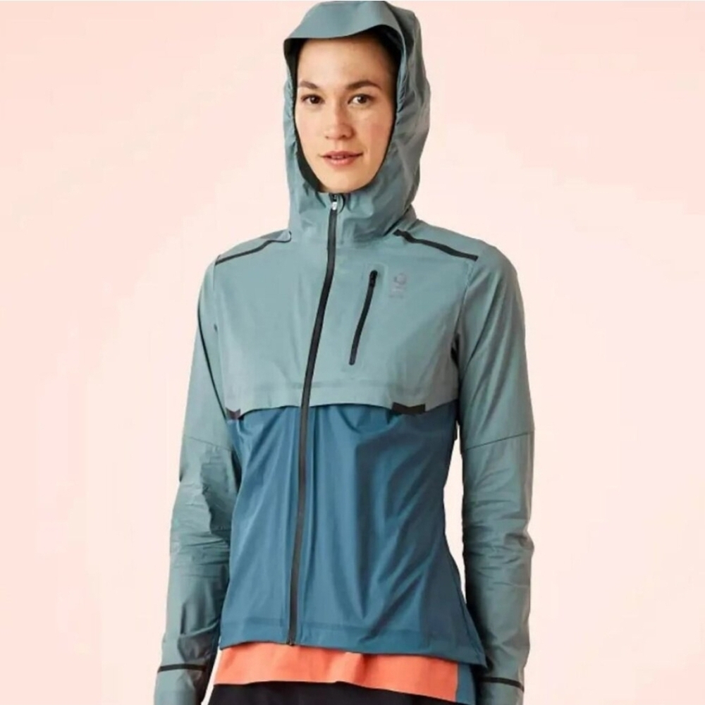 On Cloud Running Weather Jacket Women's Small Sea Storm Blue